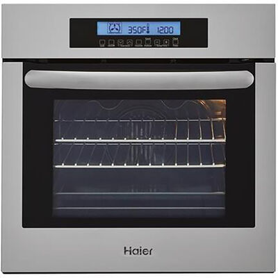 Haier 24" 2.0 Cu. Ft. Electric Wall Oven with True European Convection & Self Clean - Stainless Steel | HCW2360AES
