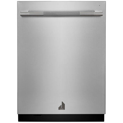 JennAir Rise Series 24 in. Built-In Dishwasher with Top Control, 39 dBA Sound Level, 14 Place Settings, 6 Wash Cycles & Sanitize Cycle - Stainless Steel | JDPSS244PL
