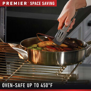 Calphalon Premier Space Saving Stainless Steel 10-Piece Set, , hires