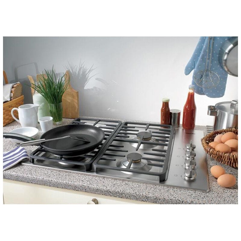 Miele Professional Series 30 in. 4-Burner Natural Gas Cooktop with Power Burner - Stainless Steel, , hires