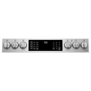 Cafe 30 in. 6.7 cu. ft. Smart Air Fry True European Convection Double Oven Slide-In Electric Range with 5 Induction Burners - Stainless Steel, Stainless Steel, hires