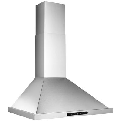 Broan Elite EWP1 Series 36 in. Convertible Chimney Style Range Hood with 640 CFM, 4 Fan Speeds & 2 LED Lights - Stainless Steel | EWP1366SS