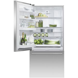 Fisher & Paykel Series 5 31 in. 17.1 cu. ft. Smart Counter Depth Bottom Freezer Refrigerator with Ice Maker, Left Hinge with Ice Maker - Stainless Steel, , hires