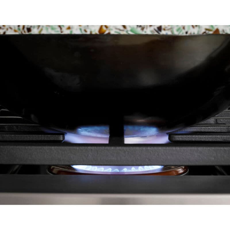 Cafe 48 in. 6-Burner Natural Gas Rangetop with Griddle, Simmer Burner & Power Burner - Stainless Steel, Stainless Steel, hires