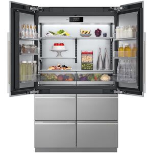 SKS 48 in. 26.0 cu. ft. Built-In Smart Counter Depth 6-Door French Door Refrigerator with Internal Water Dispenser - Stainless Steel, , hires
