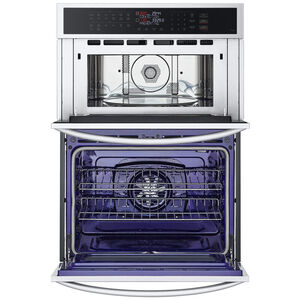 LG 30 in. 6.4 cu. ft. Smart Electric Microwave/Wall Oven Combo with Standard Convection - PrintProof Stainless Steel, , hires