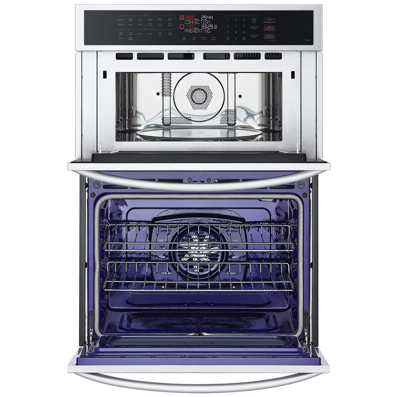 LG 30 in. 6.4 cu. ft. Smart Electric Microwave/Wall Oven Combo with Standard Convection - PrintProof Stainless Steel, , hires
