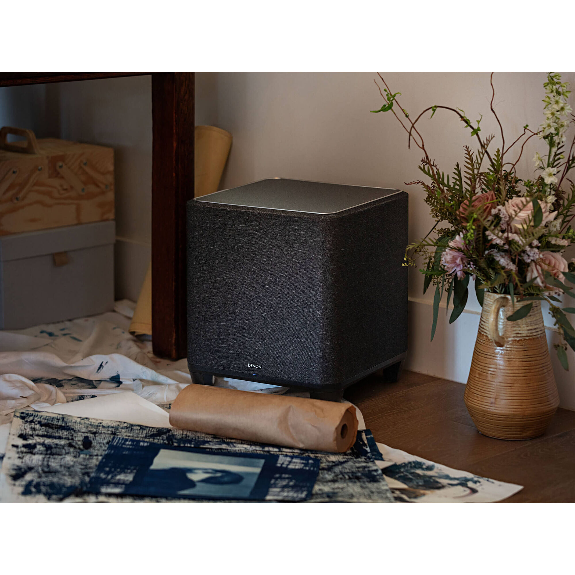 Denon Home Subwoofer with Built-In HEOS - Black | P.C. Richard & Son