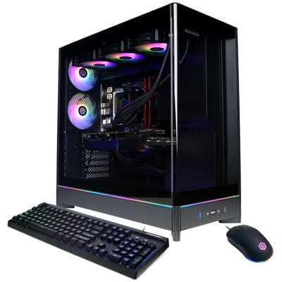 CyberPowerPC Gaming Desktop with AMD Ryzen 9 9950X, 4.3GHz, 16-Core CPU, NVIDIA GeForce RTX 5090, 32GB VRAM GPU, 64 GB RAM, 4 TB SSD & Windows 11 Home - Black | SLCAI8400GV2