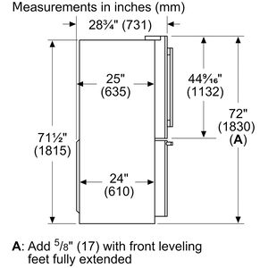 Bosch 800 Series 36 in. 20.8 cu. ft. Smart Counter Depth French Door Refrigerator with Internal Water Dispenser - Black Stainless, Black Stainless, hires