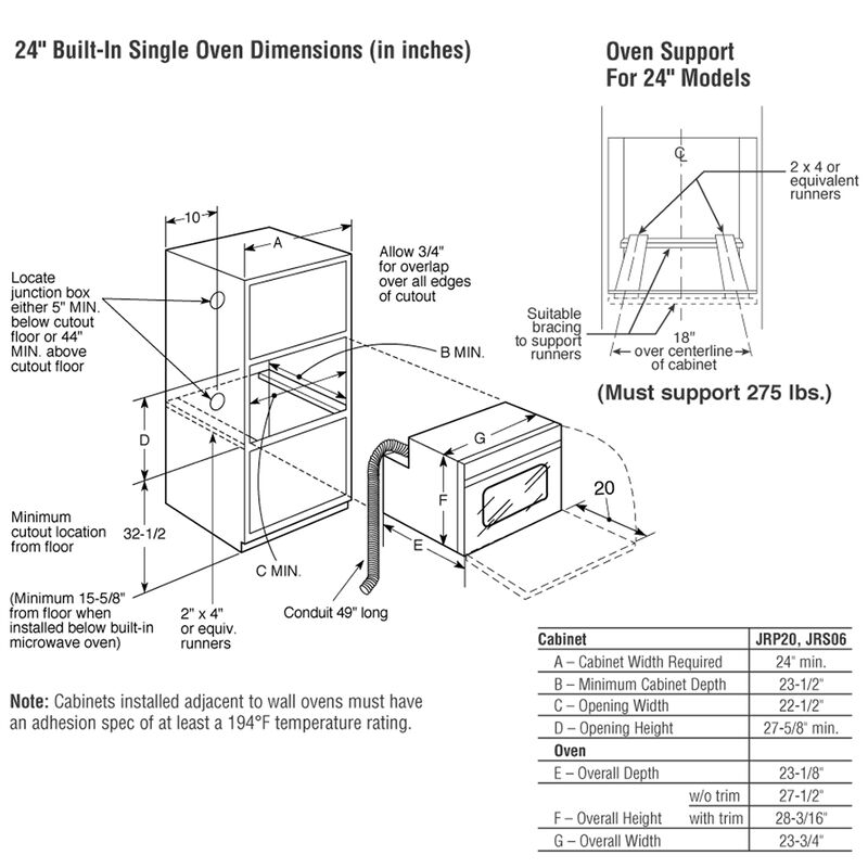 GE 24 in. 2.7 cu. ft. Electric Single Wall Oven - Black on Black, Black on Black, hires