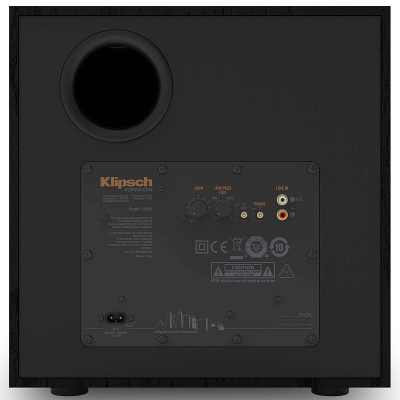 Klipsch R-101SW Subwoofer - Black, , hires