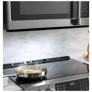 Cafe 30 in. 2.1 cu. ft. 1000W Over-the-Range Microwave with 400 CFM & Sensor Cooking - Stainless Steel, , hires