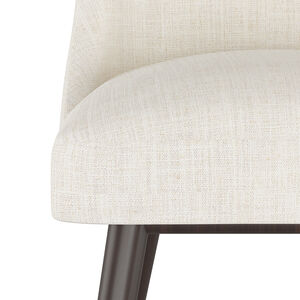 Skyline Furniture Modern Mid Century Counter Stool in Linen Fabric - Talc, Talc, hires