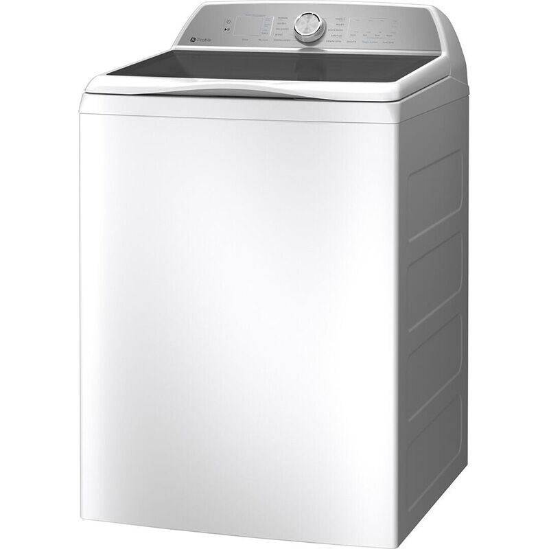 GE Profile 28 in. 5.0 cu. ft. Smart Top Load Washer with Sanitize with Oxi - White, White, hires