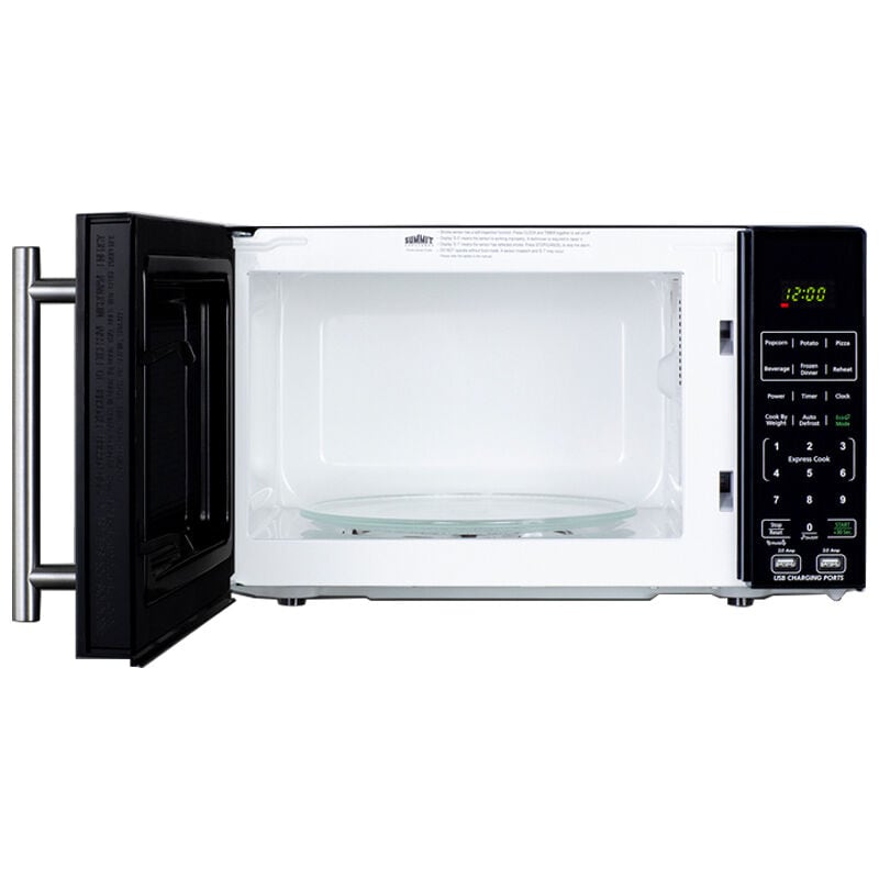 Summit 18 in. 0.7 cu. ft. 700W Countertop Microwave - Black, , hires