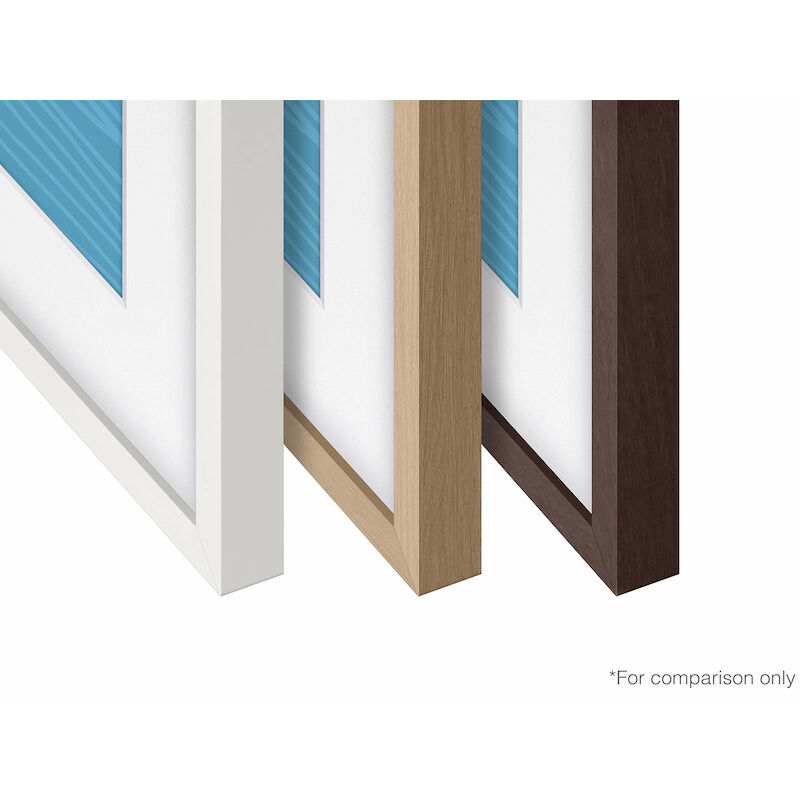 Samsung 75 The Frame Customizable Bezel Modern Brown Compatible With Samsung 21 And 22 The Frame Tvs P C Richard Son