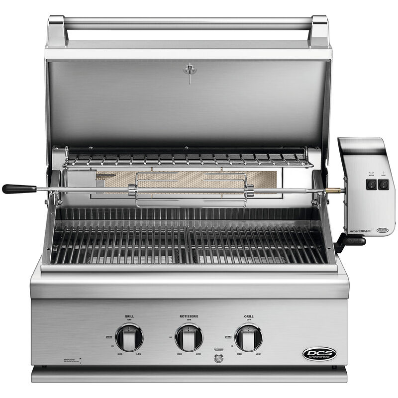 DCS Series 7 30 in. 3-Burner Built-In/Freestanding Natural Gas Grill with Rotisserie& Smoke Box - Stainless Steel, , hires