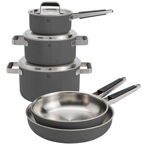 ZWILLING Pure 8-pc Stainless Steel Cookware Set - Gray, Gray, hires