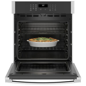 GE 27 in. 4.3 cu. ft. Smart Electric Single Wall Oven - Stainless Steel, Stainless Steel, hires