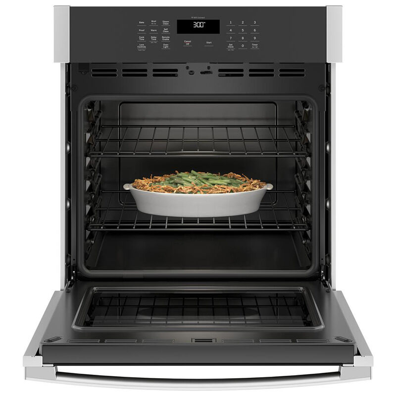 GE 27 in. 4.3 cu. ft. Smart Electric Single Wall Oven - Stainless Steel, Stainless Steel, hires