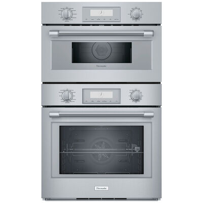 Thermador Professional Series 30 in. 6.1 cu. ft. Electric Smart Double Wall Oven with True European Convection & Self Clean - Stainless Steel | PODMC301W