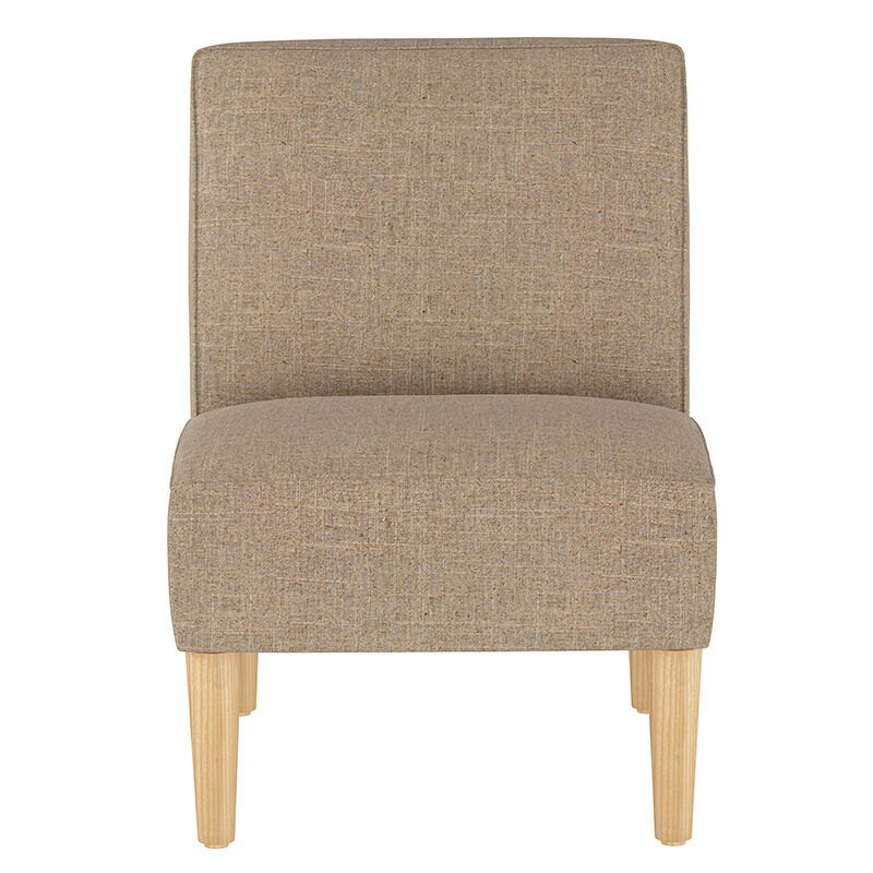 Skyline Furniture Armless Chair in Linen Fabric - Sandstone, , hires