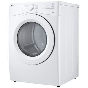 LG 27 in. 7.4 cu. ft. Smart Stackable Electric Dryer with Sensor Dry & AI Dry - White, , hires