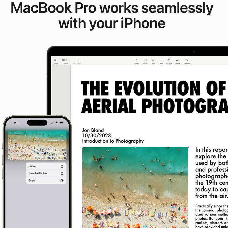 Apple MacBook Pro (2023) 14 in. Notebook with Apple Intelligence, Apple M3 8-Core CPU, 10-Core GPU, 8 GB RAM, 512 GB SSD, up to 22 Hrs. of Battery Life & Mac OS - Silver, , hires