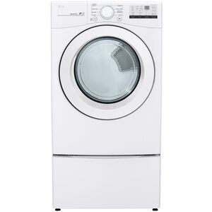 LG 27 in. 7.4 cu. ft. Stackable Gas Dryer with Sensor Dry Technology - White, , hires