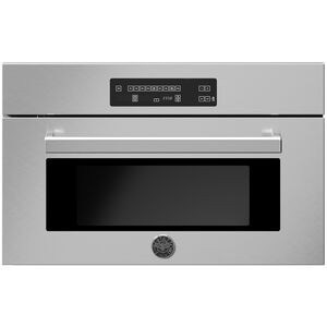 Bertazzoni Professional Series 30 in. 1.3 cu. ft. Steam Electric Single Wall Oven with Standard Convection - Stainless Steel, , hires