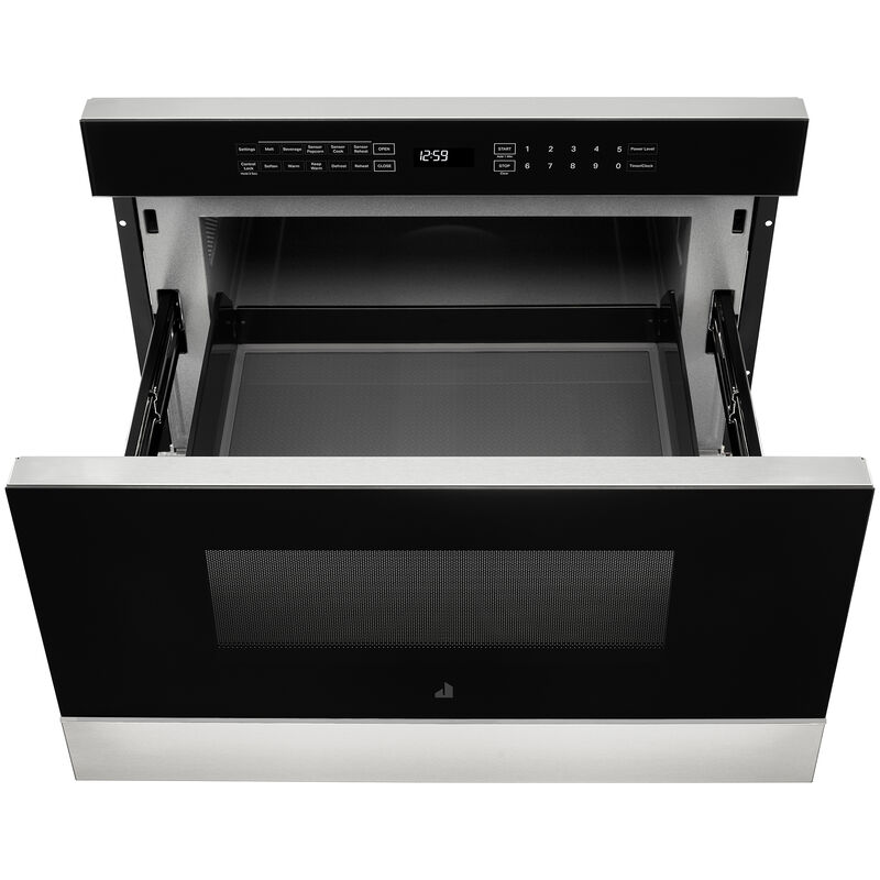 JennAir Noir 24 in. 1.2 cu. ft. 950W Drawer Microwave with Sensor Cooking - Floating Glass Black, , hires