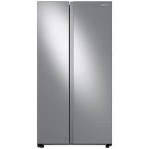 Samsung 36 in. 28 cu. ft. Smart Side by Side Refrigerator with Ice Maker - Stainless Steel, Stainless Steel, hires