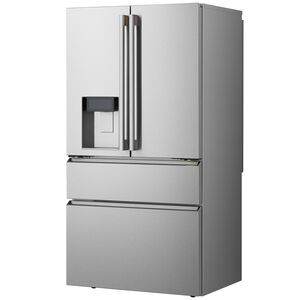 LG Signature 36 in. 21.7 cu. ft. Smart Counter Depth 4-Door French Door Refrigerator with Ice & Water Dispenser - PrintProof Stainless Steel, , hires