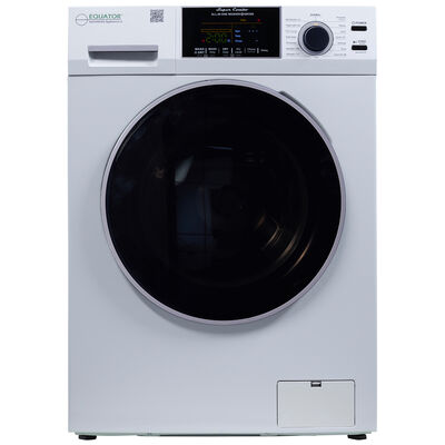 Equator 24 in. 1.6 cu. ft. Electric Front Load Ventless All-in-One Laundry Center with Sanitize Cycle & Sensor Dry - White | EZ4700CW