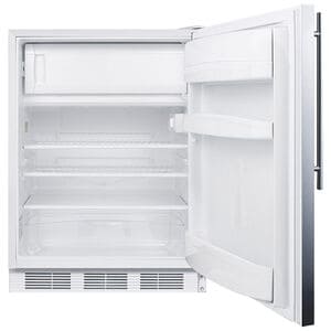 Summit 24 in. 5.1 cu. ft. ADA Compliant Undercounter Refrigerator with Professional Handle & Factory Installed Lock - Stainless Steel, , hires