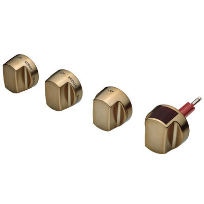 Wolf 30" Induction Range Brushed Brass Knob Kit | 9066961