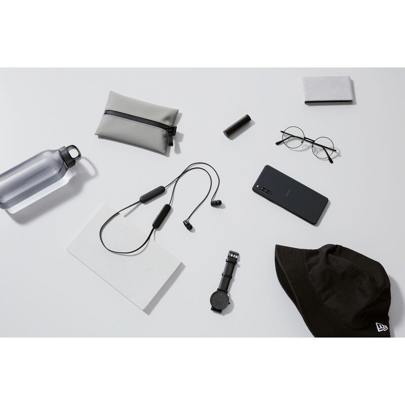 Sony WI-C100 Wireless In-ear Bluetooth Headphones with built-in microphone, Black, , hires