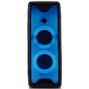 Gemini Dual 6.5" Bluetooth Speaker System with LED Party Lighting - Black, , hires