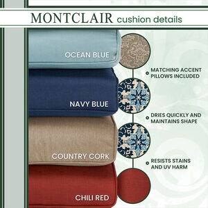 Hanover Montclair 3-Piece High-Dining Set in Chili Red with 2 Swivel Chairs and a 33-Inch Square Table - Chile Red/Brown, , hires