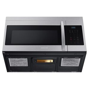 Samsung 30 in. 1.6 cu. ft. 1000W Over-the-Range Microwave with 300 CFM - Stainless Steel, Stainless Steel, hires