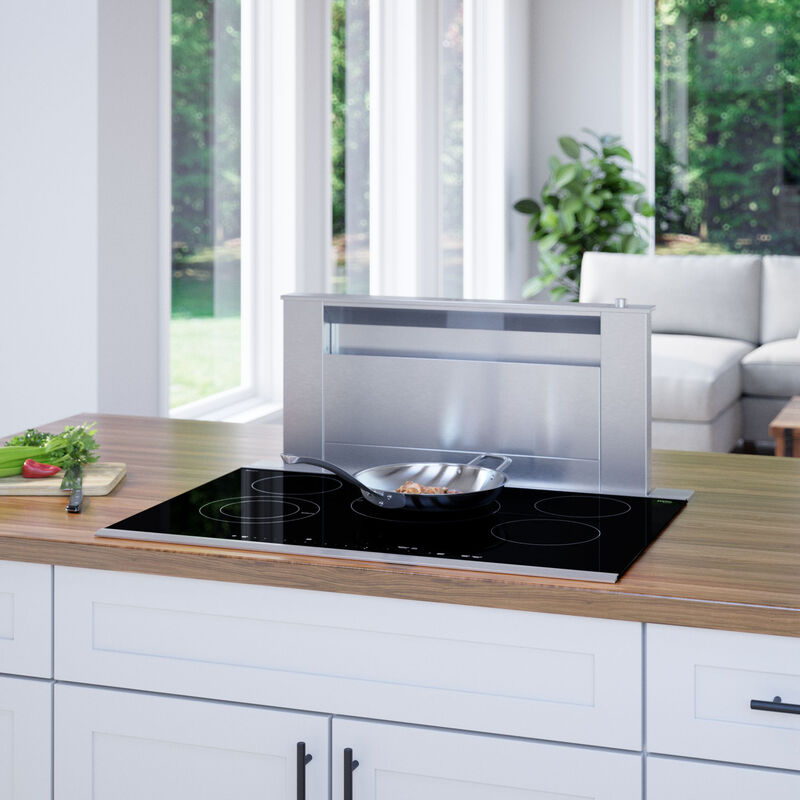 Bosch Benchmark Series 30 in. 5-Burner Electric Cooktop with Simmer Burner & Power Burner - Black with Stainless Steel, , hires