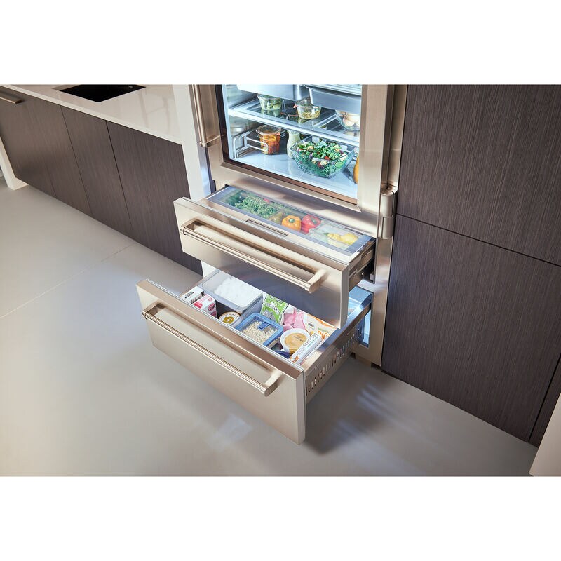 Sub-Zero 36 in. 22.7 cu. ft. Built-In Counter Depth Bottom Freezer Refrigerator with Ice Maker - Stainless Steel, , hires