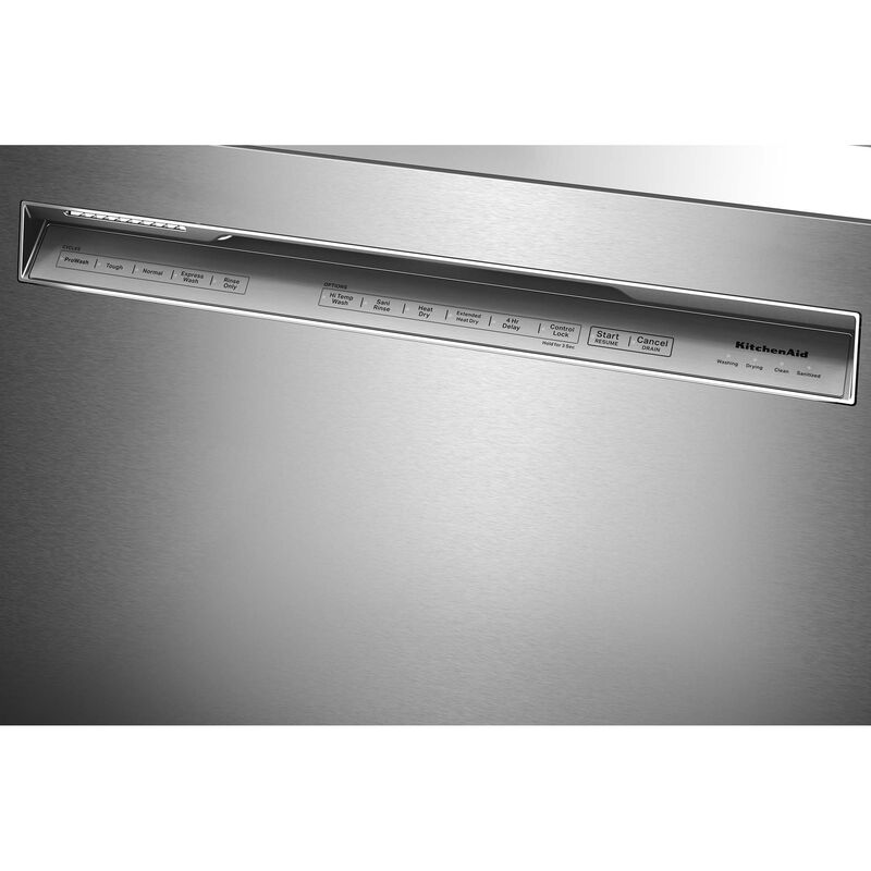 KitchenAid 24 in. Front Control Dishwasher with 39 dBa Sound Level, 3rd-Rack & Pocket - Stainless Steel with PrintShield Finish, Stainless Steel with PrintShield Finish, hires