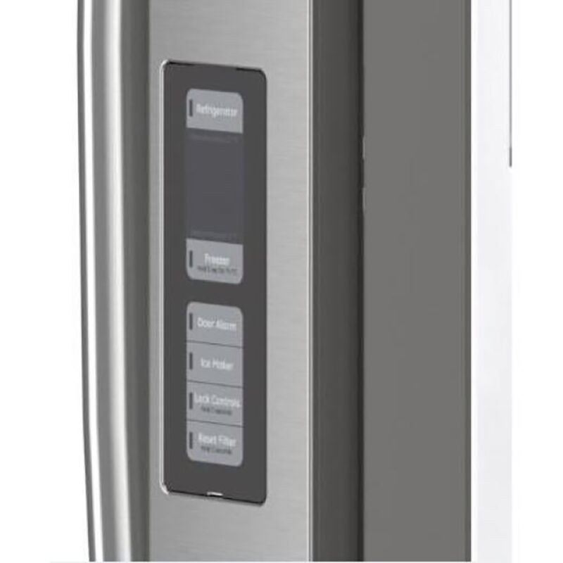 GE 36 in. 23.1 cu. ft. Counter Depth French Door Refrigerator with Ice Maker - Fingerprint Resistant Slate, Slate, hires