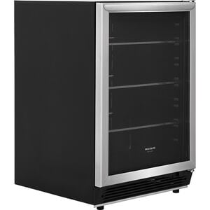 Frigidaire 24 in. 5.3 cu. ft. Built-In/Freestanding Beverage Center with Adjustable Shelves & Digital Control - Stainless Steel, , hires