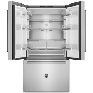 Bertazzoni 36 in. 26.2 cu. ft. Counter Depth French Door Refrigerator with Internal Water Dispenser - Stainless Steel, , hires