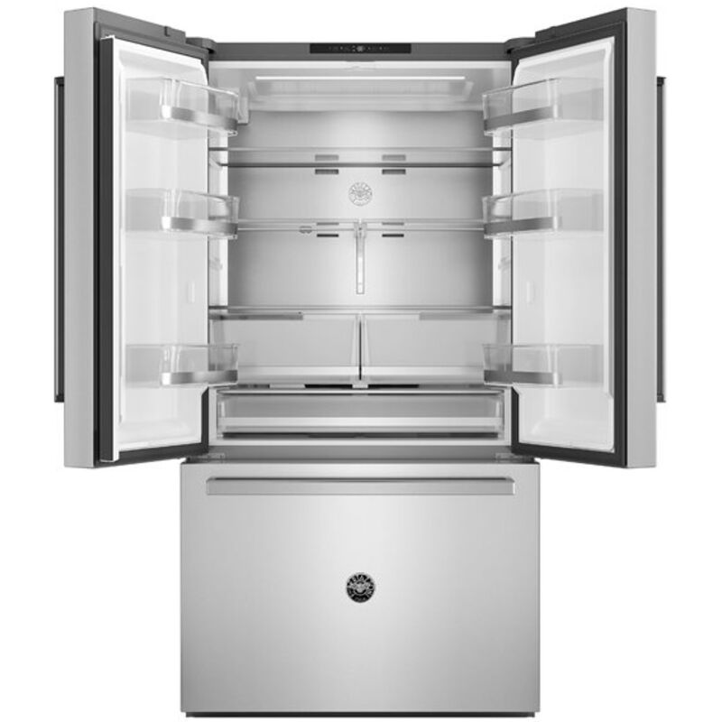 Bertazzoni 36 in. 26.2 cu. ft. Counter Depth French Door Refrigerator with Internal Water Dispenser - Stainless Steel, , hires