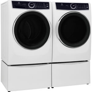 Electrolux 600 Series 27 in. 8.0 cu. ft. Stackable Electric Dryer with Balance Dry, Instant Refresh, Perfect Steam & Sanitize Cycle - White, White, hires