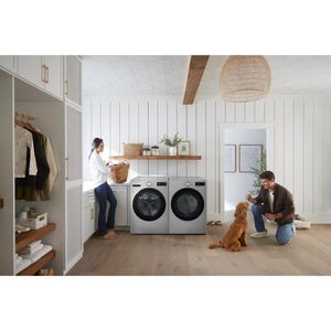 LG 27 in. 7.4 cu. ft. Smart Stackable Gas Dryer with AI Sensor Dry, TurboSteam, Sanitize & Steam Cycle - Graphite Steel, , hires